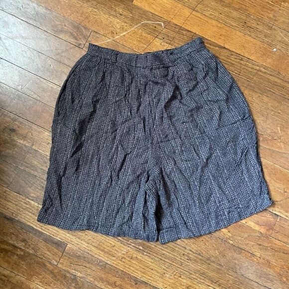 Vintage 90s Dark Academia Plaid Goth Shorts Size 26 - Picture 4 of 4